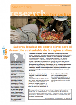 Cover: Serie Evidence for Policy, Edición Regional de Sudamérica, No.6 Cover: Serie Evidence for Policy, Edición Regional de Sudamérica, No.6