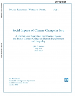 Impactos sociales del cambio climático en Perú